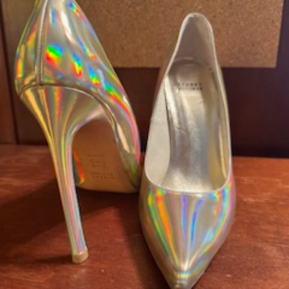 Gasoline Effect Stilettos - 5 Inch Heels